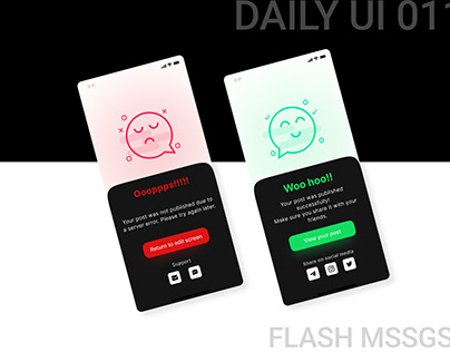 Daily UI Day 011- Flash message