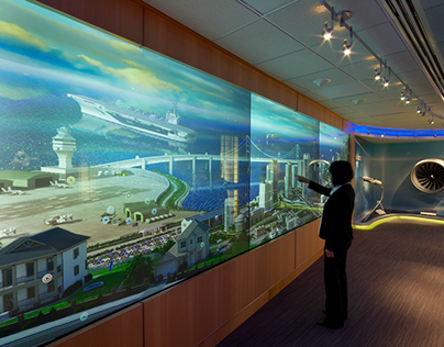 United Technologies Showroom Multitouch Video Wall