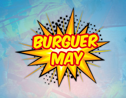 Roll Up and Glass Sign - Mock Ups Burguer May