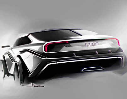Photoshop Sketching Tutorial - Audi S2 Quattro E30