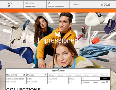 Сlothing store Website / E-commerce UX Ui