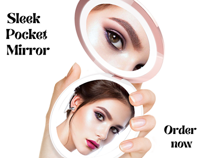 2-in-1 LED Makeup Mirror and Wireless Phone Charger