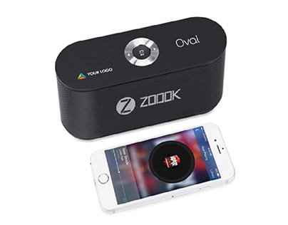 Zoook Personalized Printed Oval Bluetooth Speaker