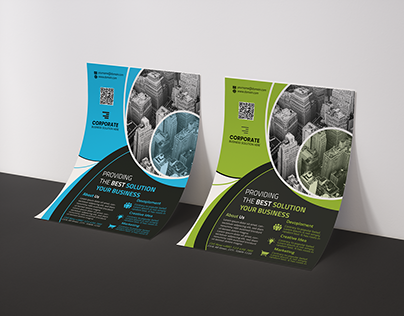 Creative A4 Business Flyer with 2 Available Color