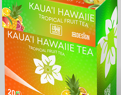 Дизайн упаковки фруктового чая(tea packaging design)