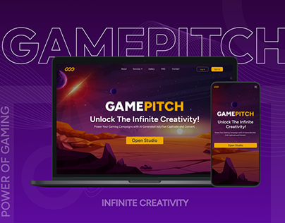 GAMEPITCH- Website to create gaming ads- UI Design