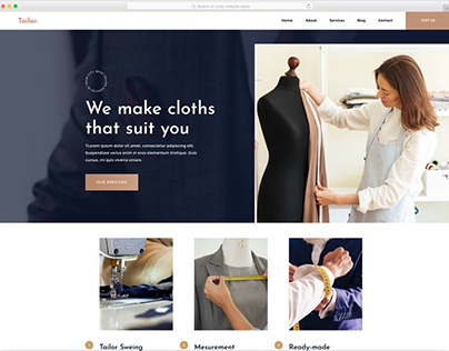 WordPress website for cloths store