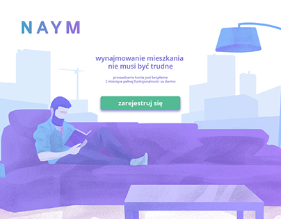 Naym - webpage design