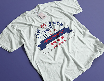 4th July vintage te shirt design
