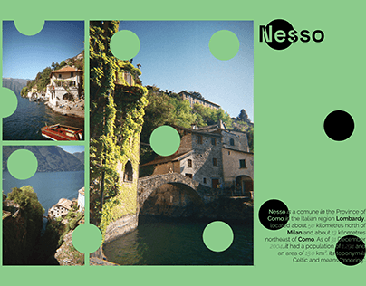 Branding for the Town Nesso located on Como Lake