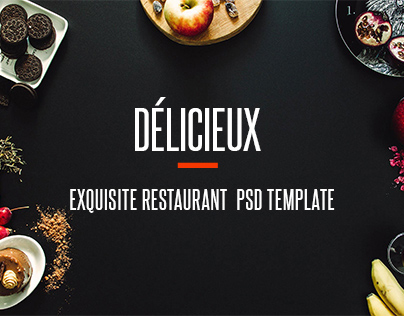 Delicieux - Exquisite Restaurant PSD Template