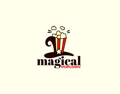 Magical Popcorn Logo Design