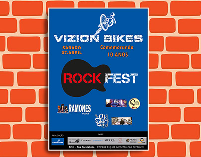 Banner Comemoração 10 anos Vizion Bikes