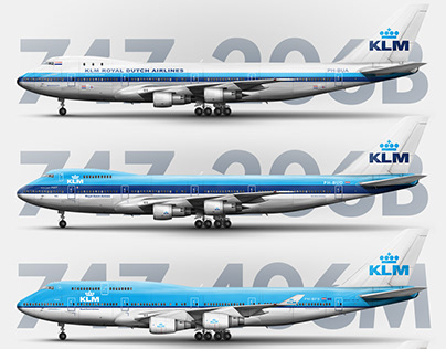 KLM 747 illustration