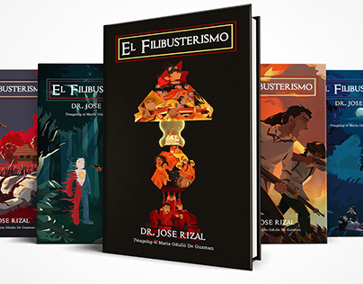 Collection of Redesigned El Filibusterismo Book Covers
