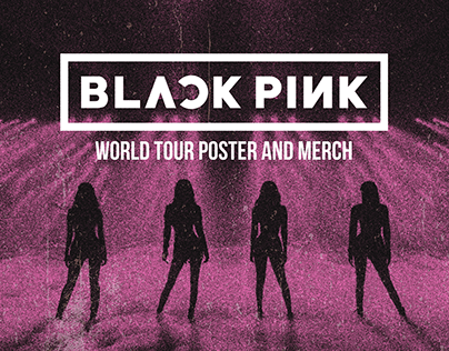 BLACKPINK WORLD TOUR POSTER AND MERCH