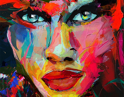 Commissioned portrait in style of Francoise Nielly