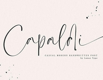 Capaldi A Casual Modern Handwritten Font