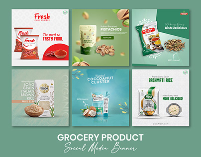 Grocery product social media banner