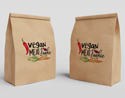 Logo design for Vegan Meat Junkie