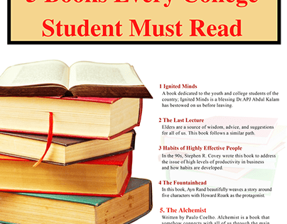 5 Books Every college student must read.