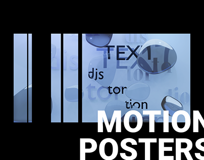 Motion liquid posters
