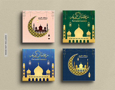 Ramadan kareem social media post template design