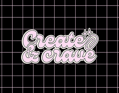 Create & Crave stationery brand identity