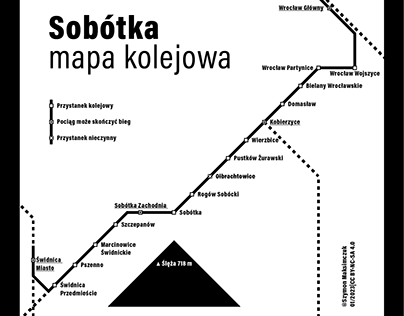 Sobótka — railway map