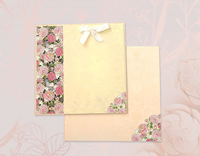 Floral Theme Wedding Cards