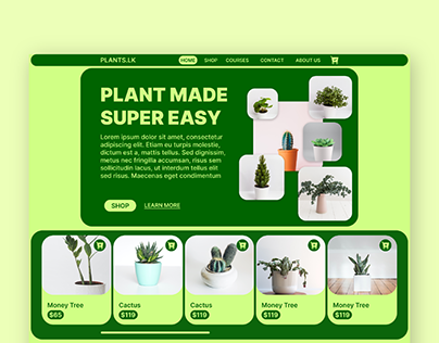 E-Commerce Web Design for Plant Shop