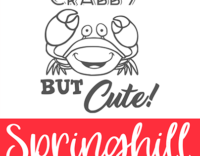 "Crabby But Cute" SVG PNG DXF & EPS Design Files
