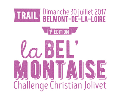 Affiche, logo et flyer pour le trail La Bel'Montaise