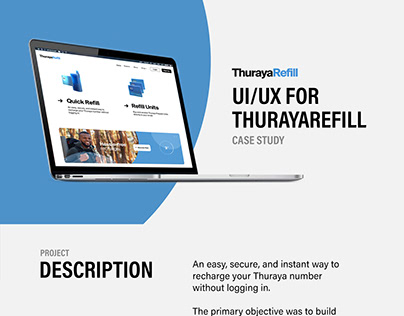 Thurayarefill Online recharge portal UI Design
