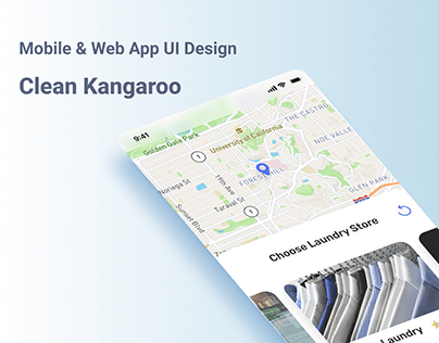 Clean kangaroo (Mobile & Web App UI Design )