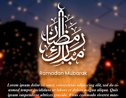Ramadan Mubarak post Template