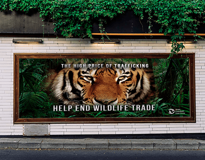 Billboard ad for Jane Goodall Wildlife Trade