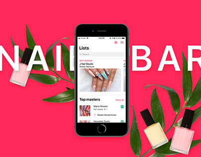 Nails Bar - concept mobile app