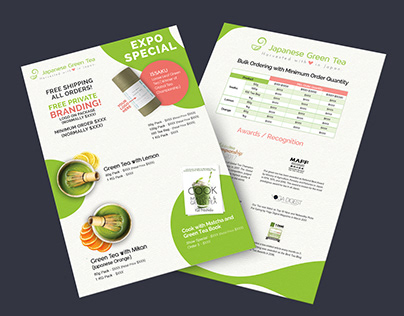Flyer Design for Japanese Green Tea