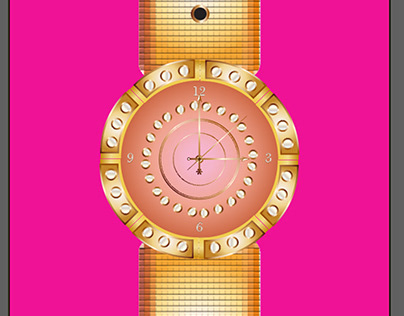Golden Watch Design