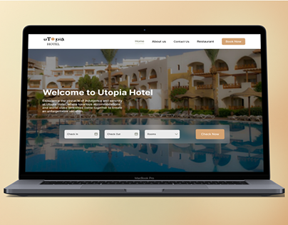 Hotel Website Design - Landing Page