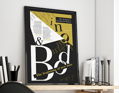 Typography poster "Bodoni"