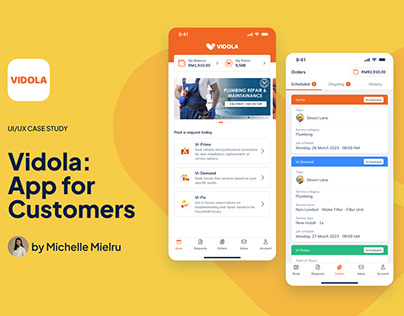 Vidola App for Customers: UI/UX Case Study (2023)