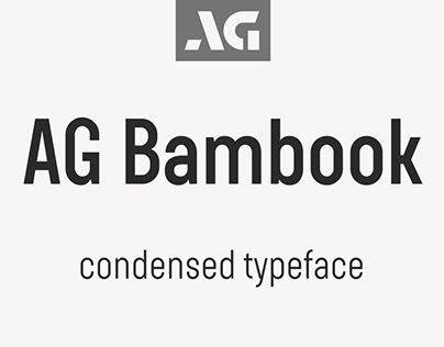 AG Bambook typeface