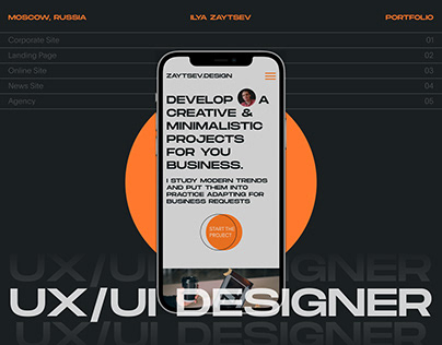 UX/UI DESIGNER | PORTFOLIO WEBSITE