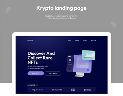 Krypto Landing Page