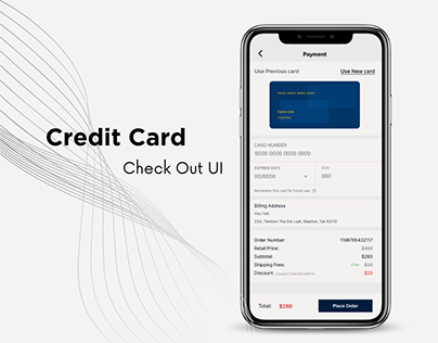 Credit Card check out UI