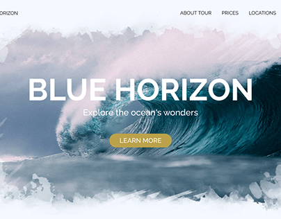 Blue Horizon | Main Screen | Web Design | UI/UX