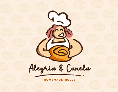 Alegría & Canela: Homemade Rolls - Logotipo Handmade
