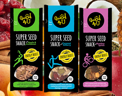 Good4U Super Seed Snacks - Packaging